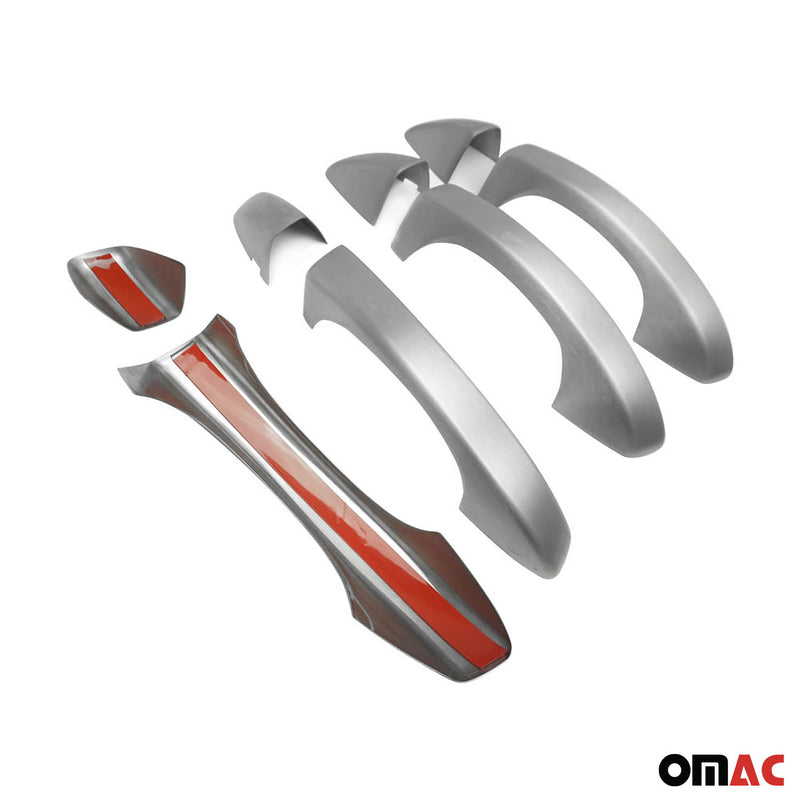 Türgriff Blende Chrom für VW Golf 2008-2012 4-Tür Gebürstet Silber 8x