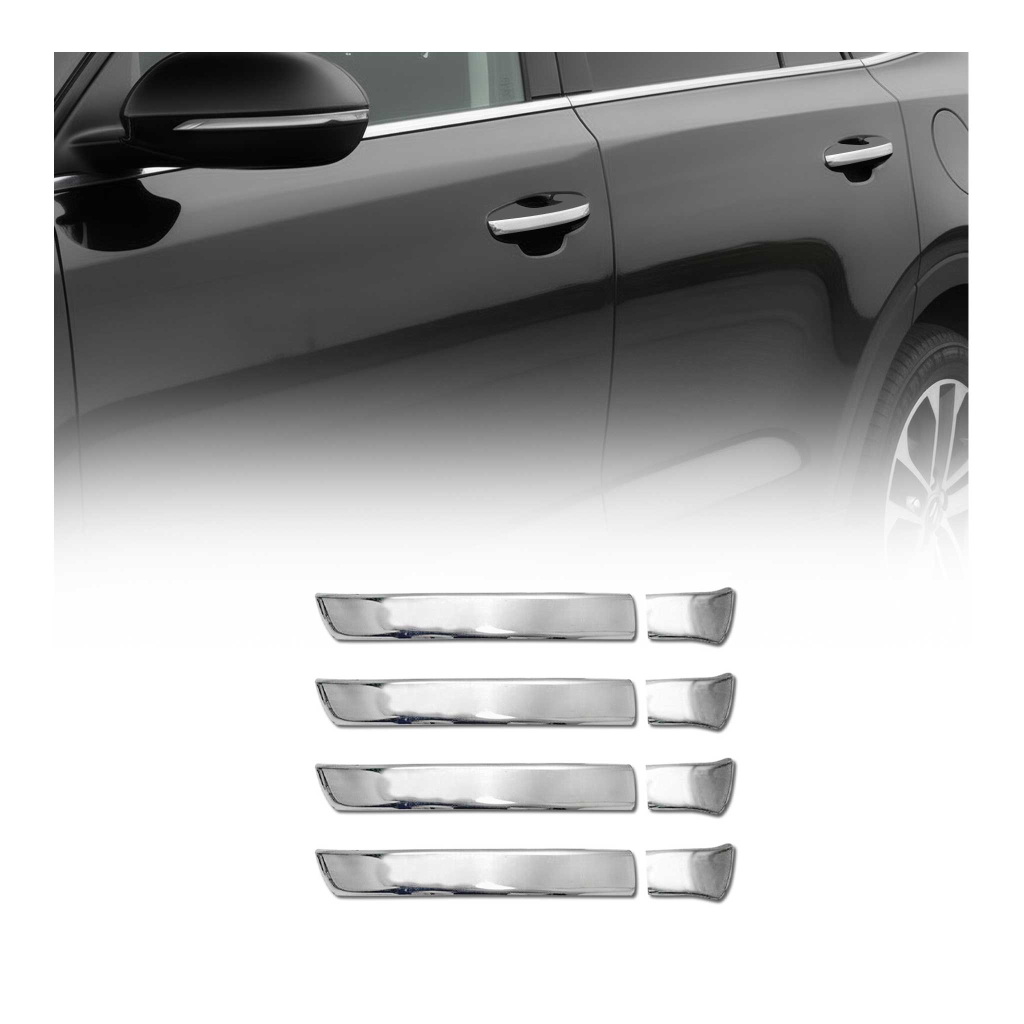 Chrom Türgriff Blende für VW Touareg 2010-2018 4tür Edelstahl 8tlg