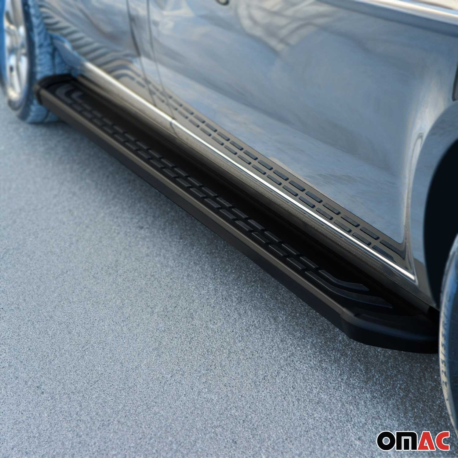 Trittbretter Seitenschweller Seitenbretter für BMW X3 F25 2010-2017 Alu Schwarz