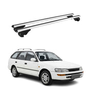 Dachträger Grundträger für Toyota Corolla mk8 Touring 1997-2002 TÜV Alu Silber