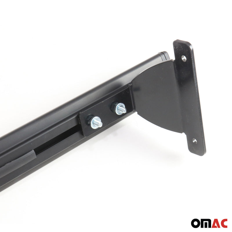 Dachträger Grundtäger für Jeep Compass 2017-2025 75kg Aluminium Schwarz 2 tlg