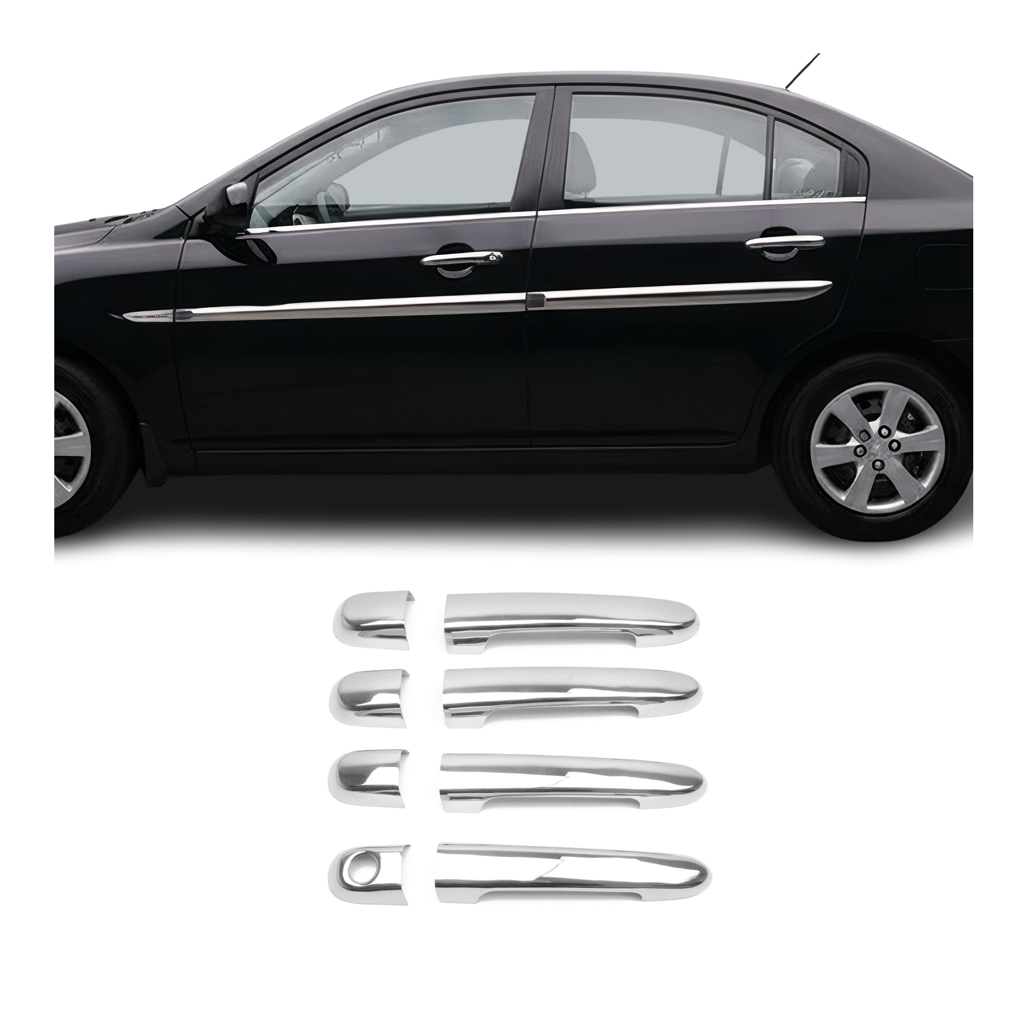 Chrom Türgriff Blende für Hyundai Accent Limo 2005-11 4Tür Edelstahl 8tlg