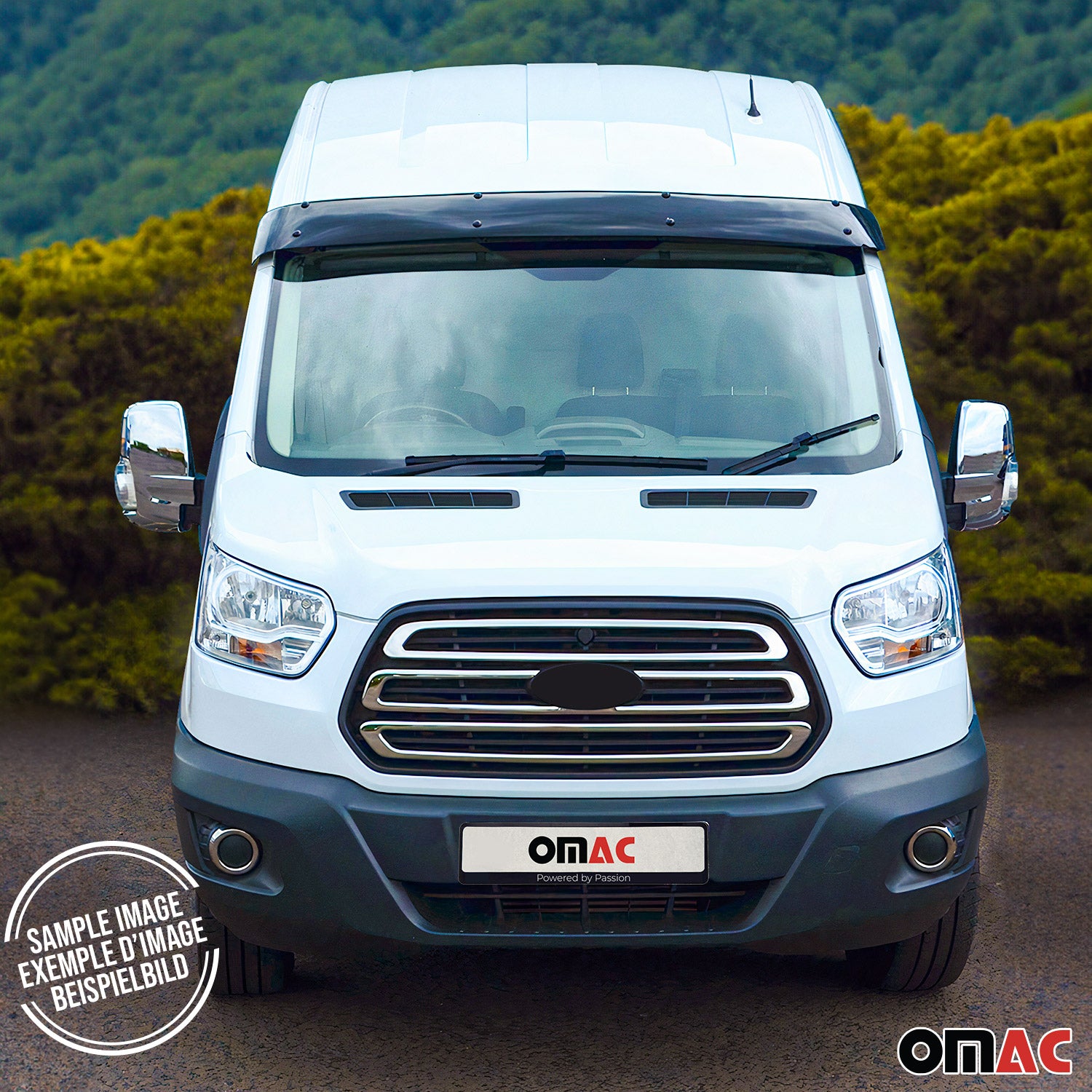 Sonnenblende und Motorhaube Deflektor Set für Ford Tourneo Courier 2014-23 2tlg