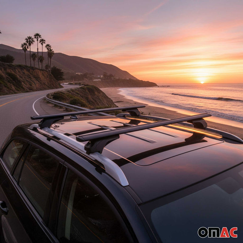 Menabo Dachträger Grundtäger für Cupra Ateca 2018-2025 Aluminium Schwarz 2 tlg