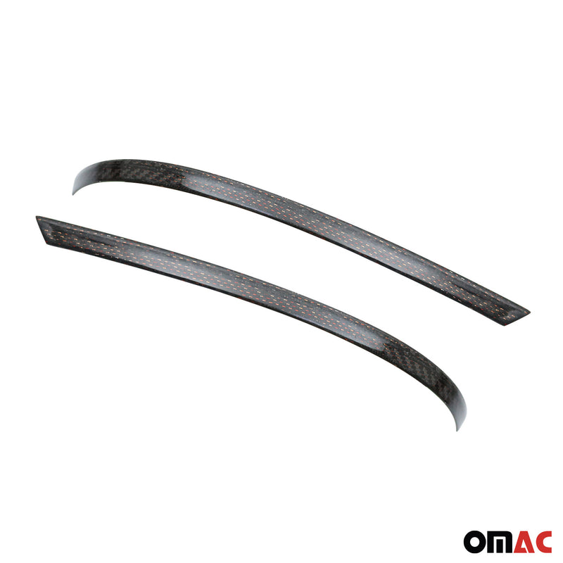 Spiegelkappen Leiste für VW Amarok 2010-2021 Kohlefaser Rot Schwarz 2tlg