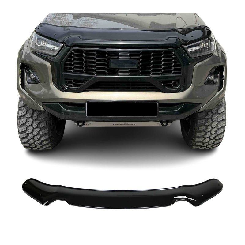 Motorhaube Deflektor Insekten für Toyota Hilux AN120 2020-2025 FL ABS Schwarz