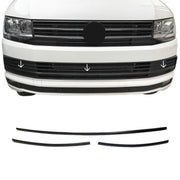 Kühlergrill Grillleisten für VW T6 Transporter 2015-2019 Highline Carbon 3x