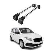 Dachträger Gepäckträger für Mercedes Citan 2021-2026 Grundträger Alu Grau 2tlg