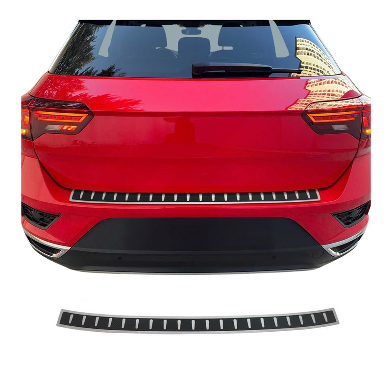 Ladekantenschutz Stoßstangenschutz für VW T-Roc 2017-2025 Edelstahl Kohlefaser