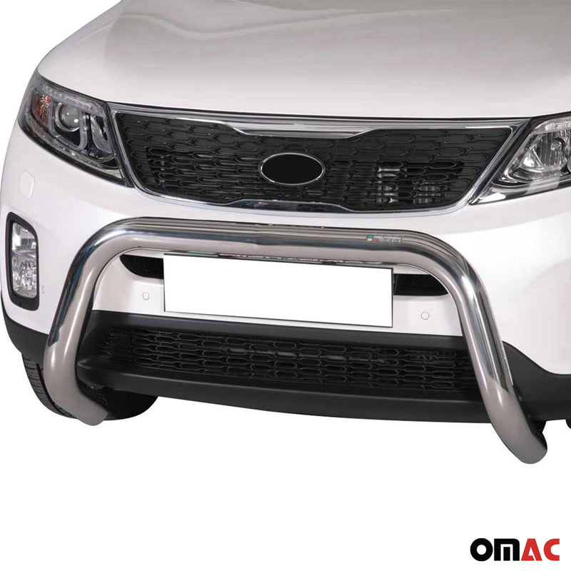 Frontbügel Frontschutzbügel für Kia Sorento 2012-2015 ø76mm Stahl Silber Schutz