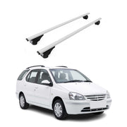 Dachträger Grundträger für Tata Indigo I Kombi 2002-2009 TÜV Aluminium Silber 2x