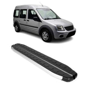 Seitenbretter Trittbretter für Ford Connect 2008-18 L2 Langer Alu Schwarz