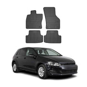 OMAC Gummi Fußmatten für VW Golf 2012-2020 Automatten Gummi Schwarz 4tlg