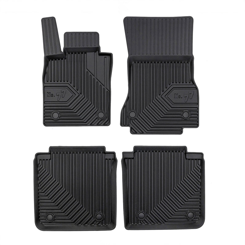 Fußmatten Gummimatten No.77 für BMW 7er G70 2022-2025 TPE Gummi Schwarz 4 tlg