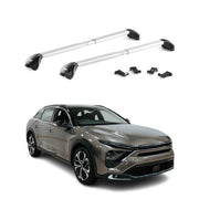 Dachträger Grundtäger für Citroen C5 X 2022-2026 100kg Aluminium Silber 2x ABE