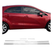 Fensterleisten Zierleisten für Kia Rio Schragheck & Limo Edelstahl Chrom 6tlg