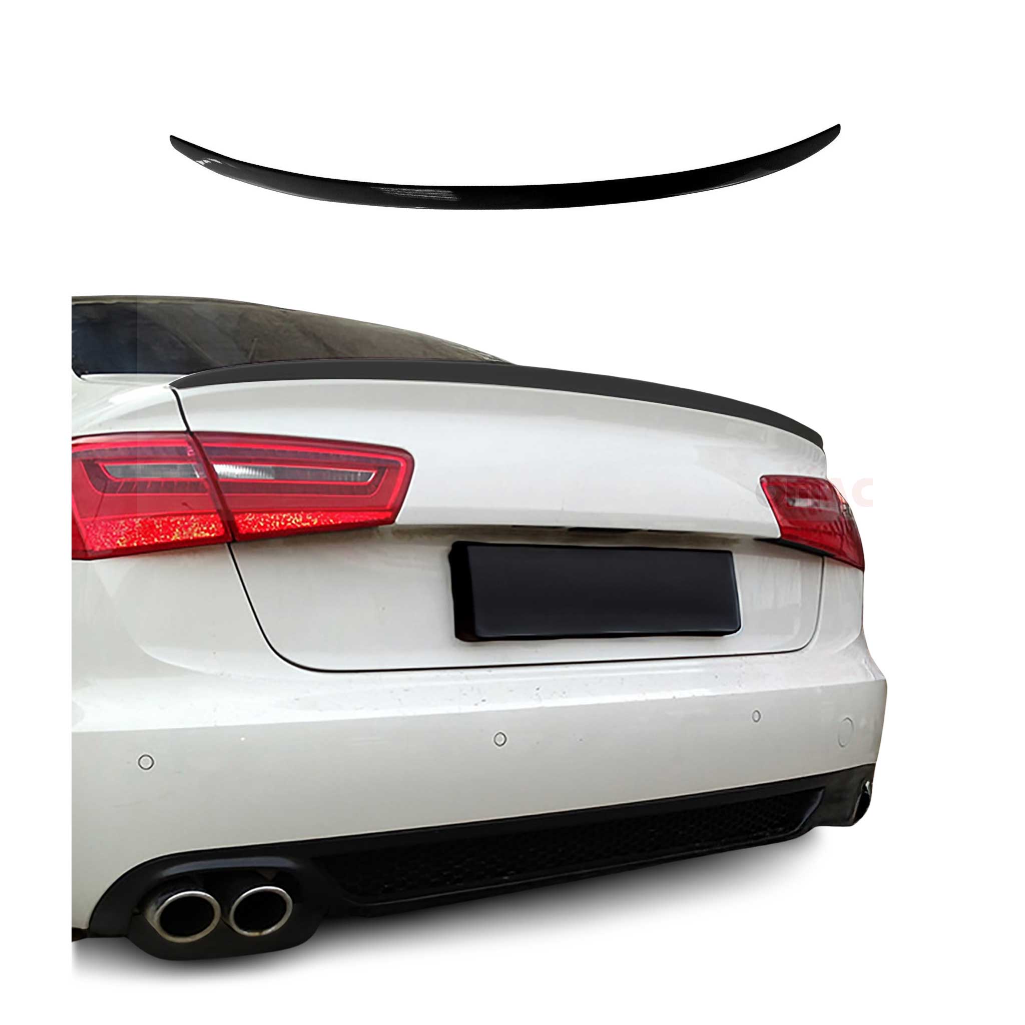 Heckspoiler Heckflügel Hecklippe für Audi A6 Limo C7 2011-2018 Farbe LY9B ABS