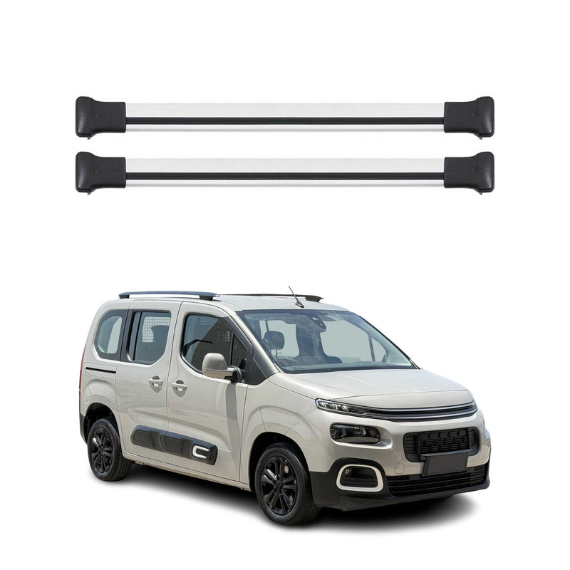 Dachträger Grundtäger für Citroen Berlingo 2018-2025 75kg Aluminium Silber 2 tlg