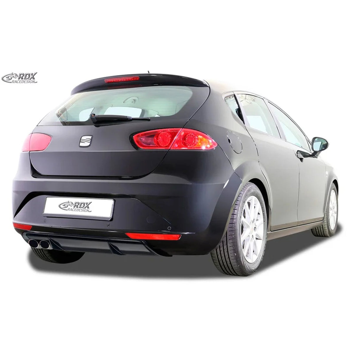 RDX Heckschürzenansatz Diffuser für Seat Leon 1P Facelift 2009-12 exkl. FR/Cupra