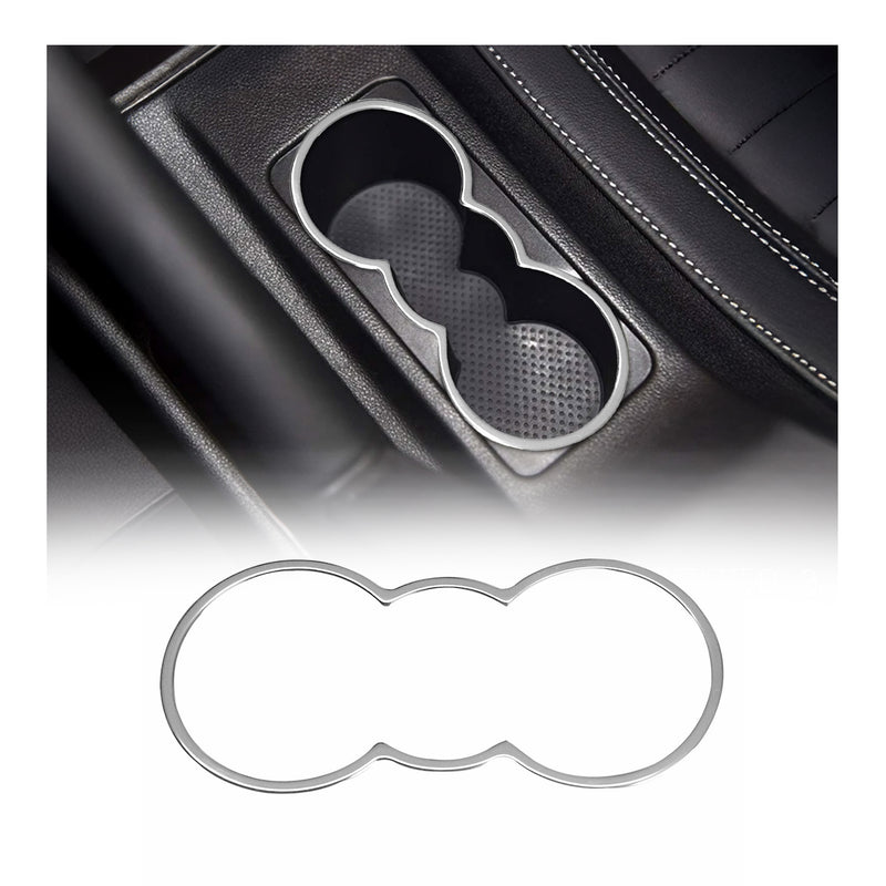 Getränkehalter Rahmen Cupholder für Skoda Octavia 2004-2013 Edelstahl Chrom