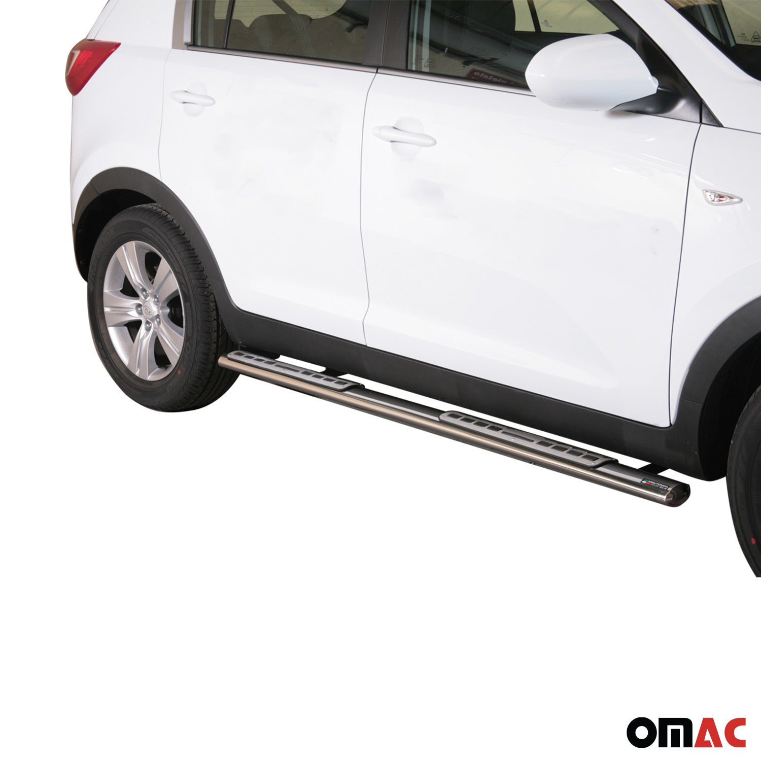 Edelstahl Seitenschweller Schwellerrohre für Kia Sportage 2010-2015 Silber