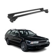Dachträger Grundträger für Mitsubishi Sigma Kombi 1991-1996 Aluminium Schwarz 2x