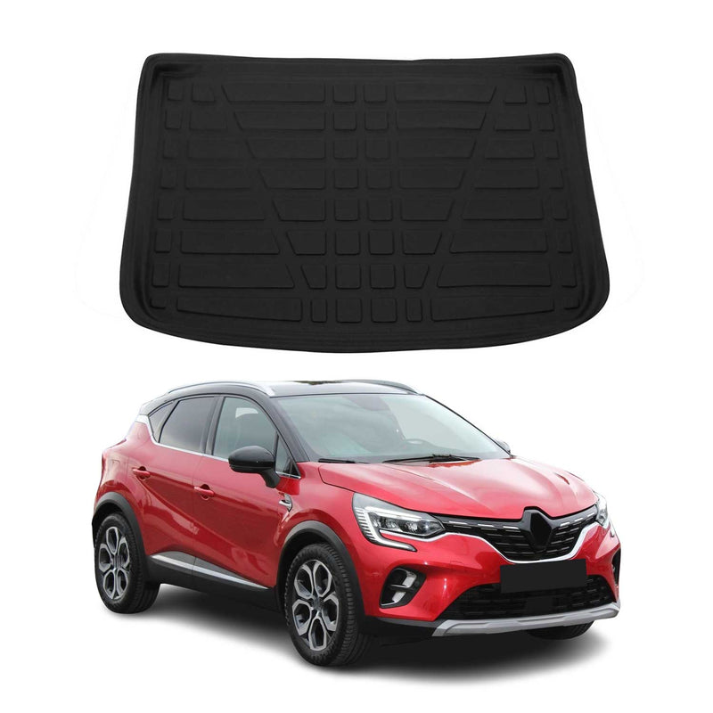 Kofferraumwanne Laderaumwanne für Renault Captur 2 2020-2025 Gummi TPE Schwarz