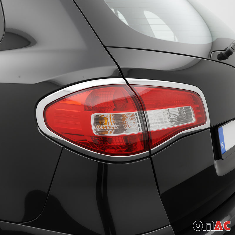Rücklicht Leisten Heckleuchte für Renault Koleos 2007-2015 Chrom ABS Silber 4tlg