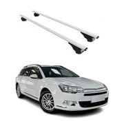 Dachträger Grundtäger für Citroen C5 Kombi 2001-2008 75kg Metall Silber 2 tlg