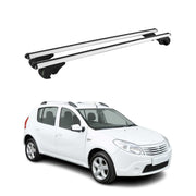 Dachträger Grundträger für Dacia Sandero Stepway I 2009-2012 TÜV Alu Silber 2x