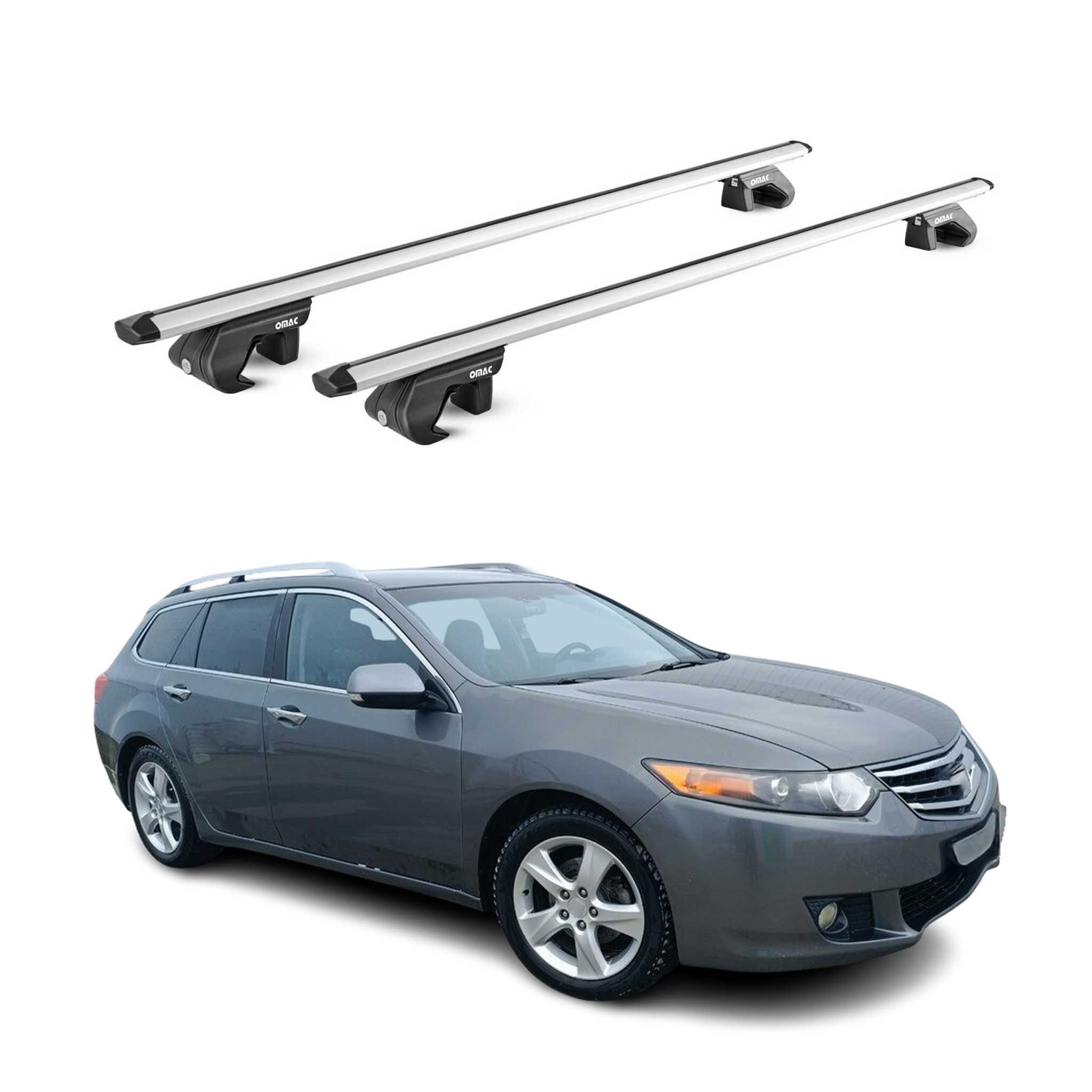 Dachträger Grundtäger für Honda Accord Kombi 1997-2015 5 tür 90kg Alu Silber ABE