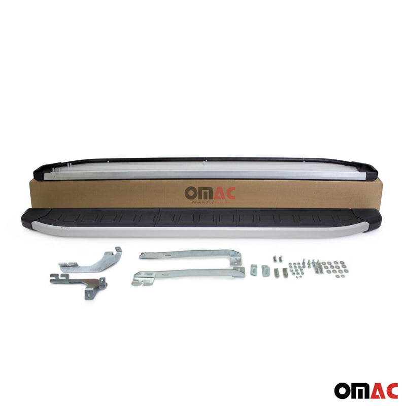 Seitenschweller Seitenbretter Trittbretter für Opel Antara 2006-2015 Alu Schwarz
