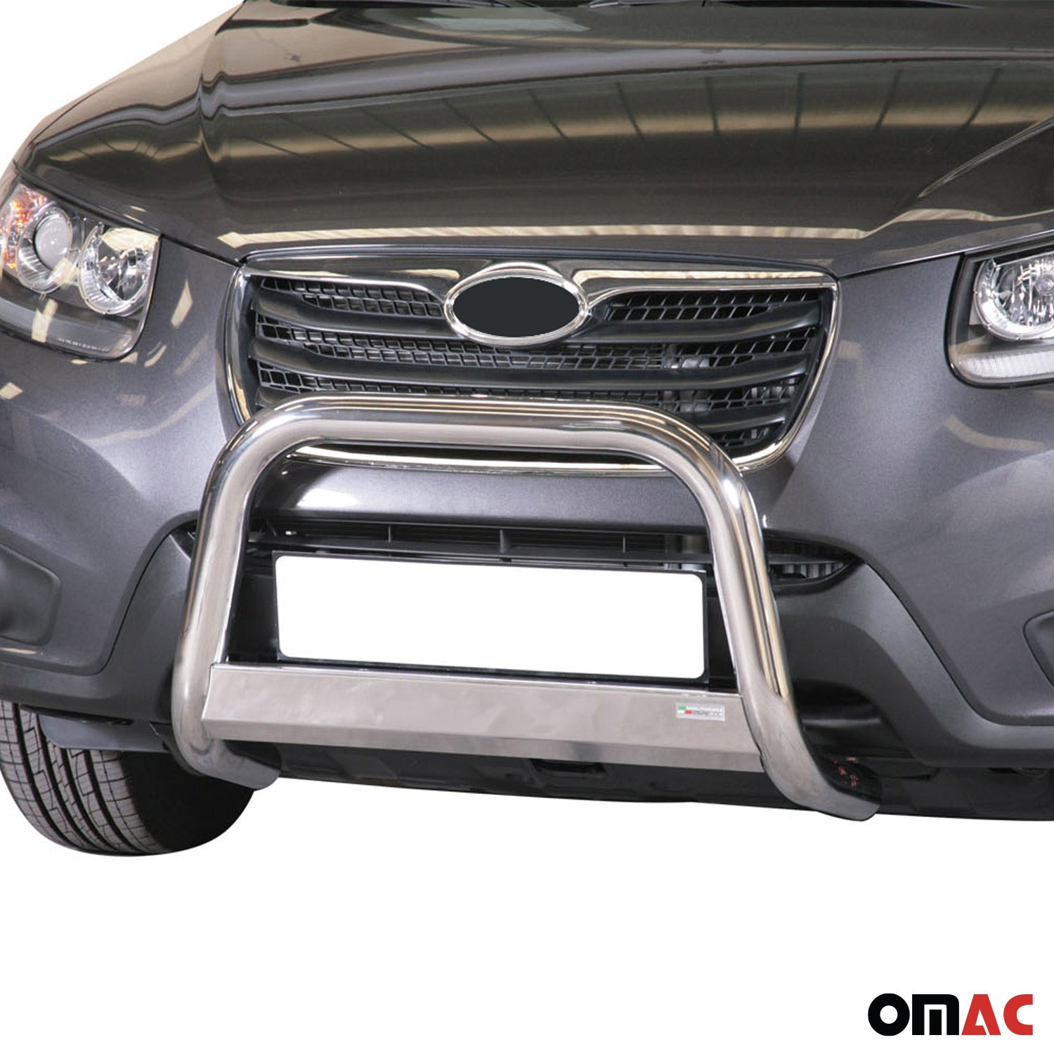Frontbügel Frontschutzbügel für Hyundai Santa Fe 2009-2012 ø63mm Stahl Silber