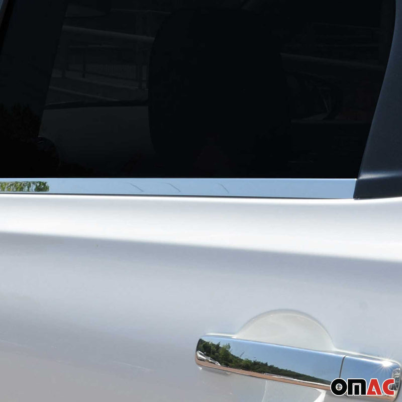 Fensterleisten Zierleisten für Nissan Qashqai +2 2008-2014 Edelstahl Chrom 4tlg