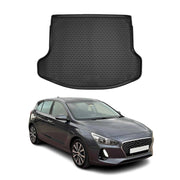 Kofferraummatte Kofferraumwanne für Hyundai i30 Fastback 2017-2026 Gummi TPE
