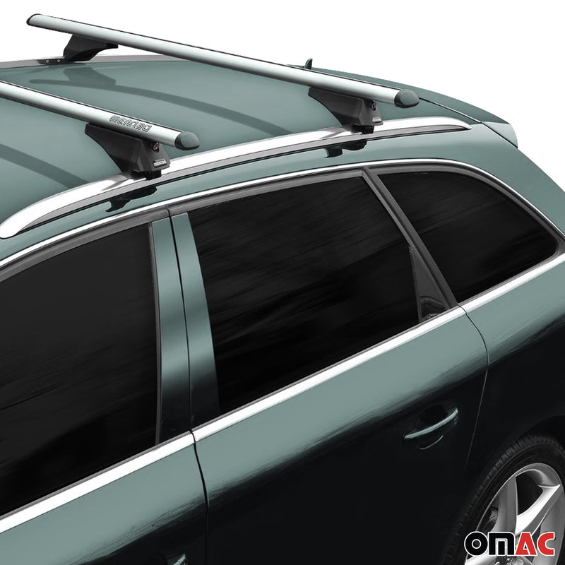 Menabo Dachträger für Mitsubishi Outlander PHEV 2014-2018 Aluminium Grau