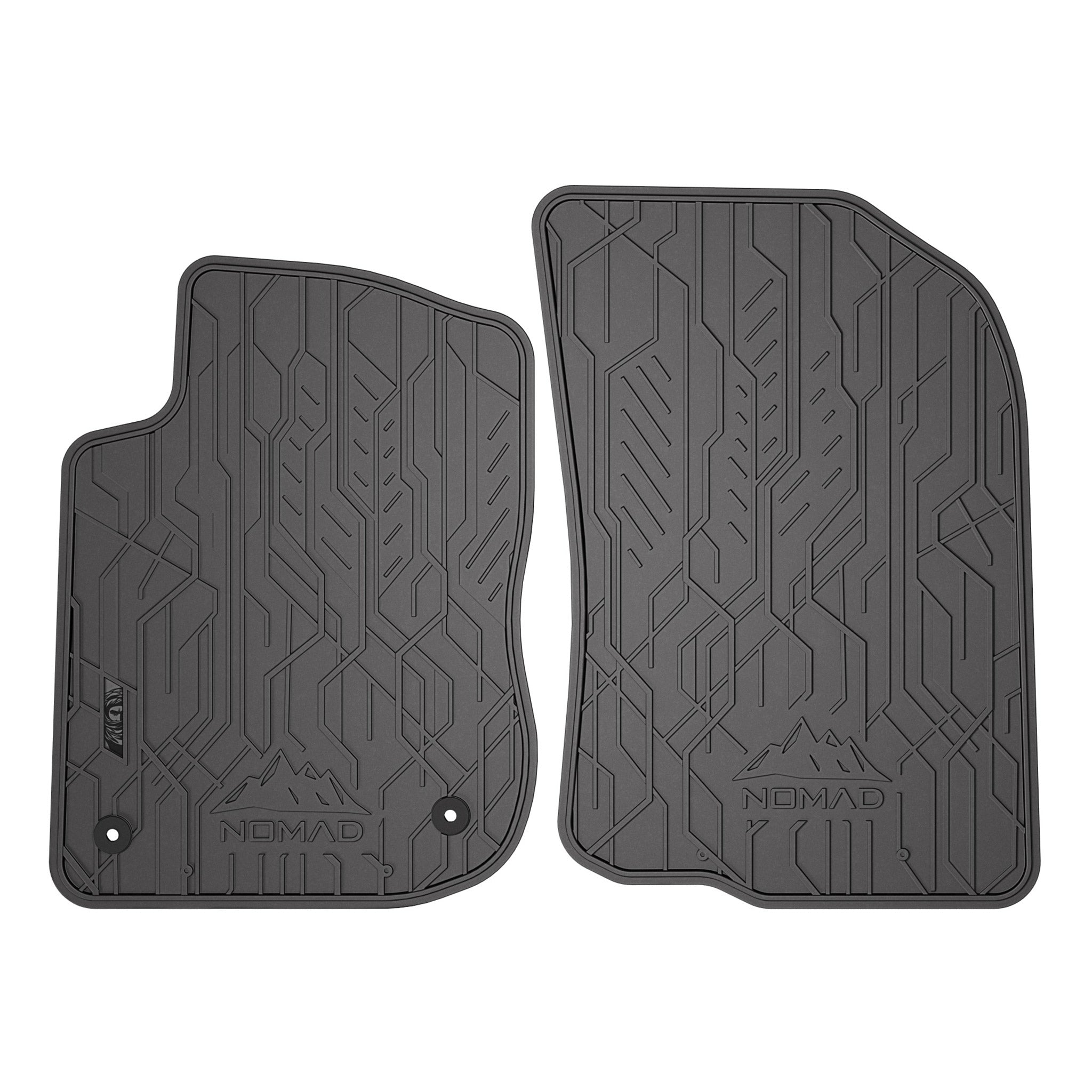 Fußmatten Gummimatten Automatten für Peugeot 208 I 2012-2019 Gummi Schwarz 2tlg