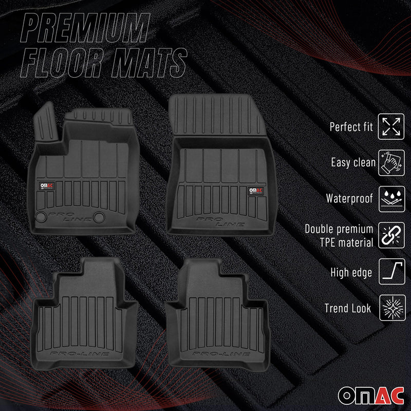 OMAC Gummi Fußmatten für Nissan Qashqai 2021-2025 Premium TPE Automatten 4tlg