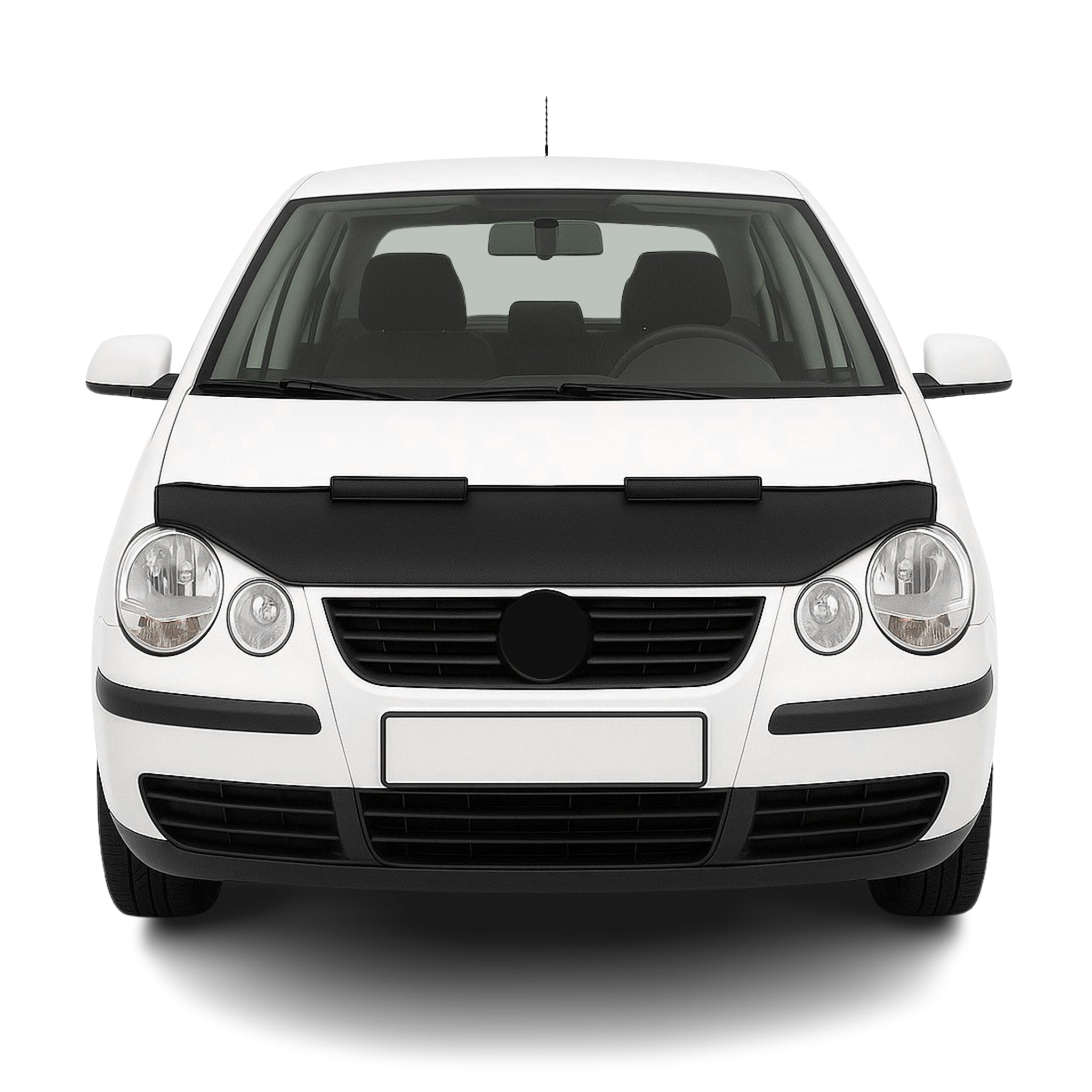 Haubenbra Steinschlagschutz Bonnet Bra für VW Polo 2002-2005 Schwarz Halb