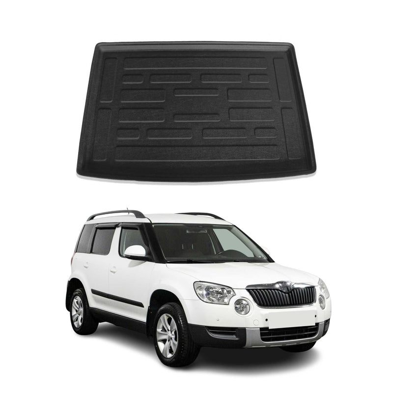 Kofferraumwanne Laderaumwanne für Skoda Yeti 2010-2013 Gummi TPE Schwarz
