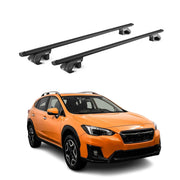 Dachträger Grundtäger für Subaru XV mk1 2012-2017 5 tür 90kg Alu Schwarz 2x ABE