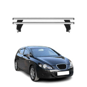 Menabo Dachträger Grundtäger für Seat Leon mk2 2005-2009 Pre-FL 50kg Alu Grau 2x
