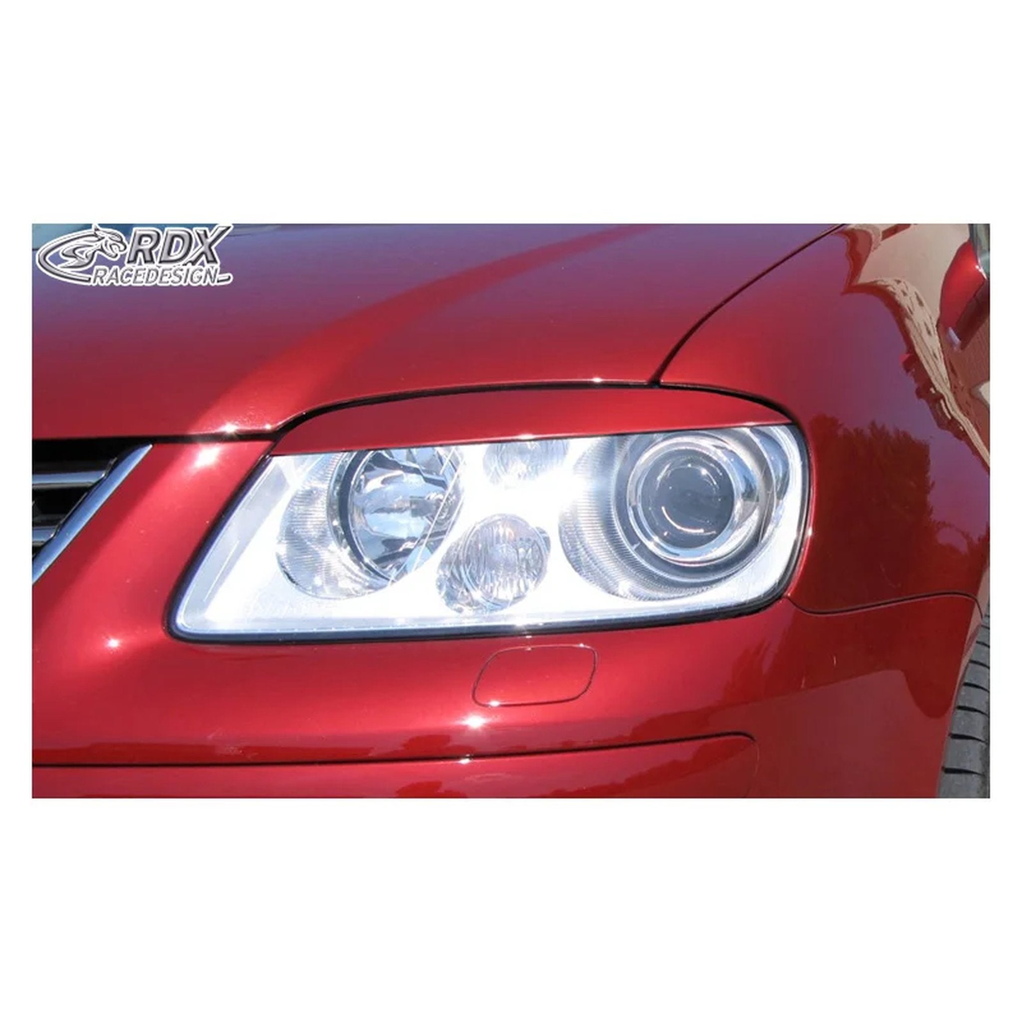 RDX Scheinwerferblenden für VW Touran 1T 2003-2006 & Caddy 2004-2010 ABS TÜV