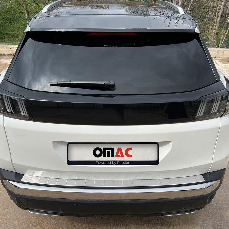 Ladekantenschutz Stoßstangenschutz für Peugeot 3008 2016-2025 Chrom Gebürstet