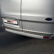 Ladekantenschutz Stoßstange für Ford Tourneo Custom I 2012-2023 Dunkel Chrom