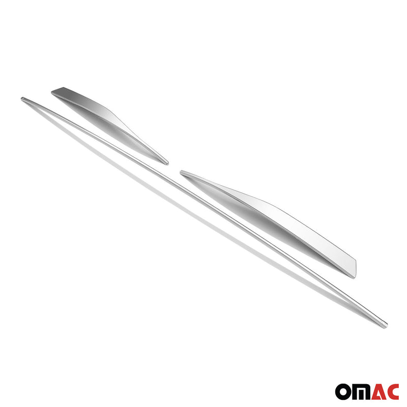 Kühlergrill Leisten Grillleisten für VW Golf 8 2019-2025 Edelstahl Silber 3tlg