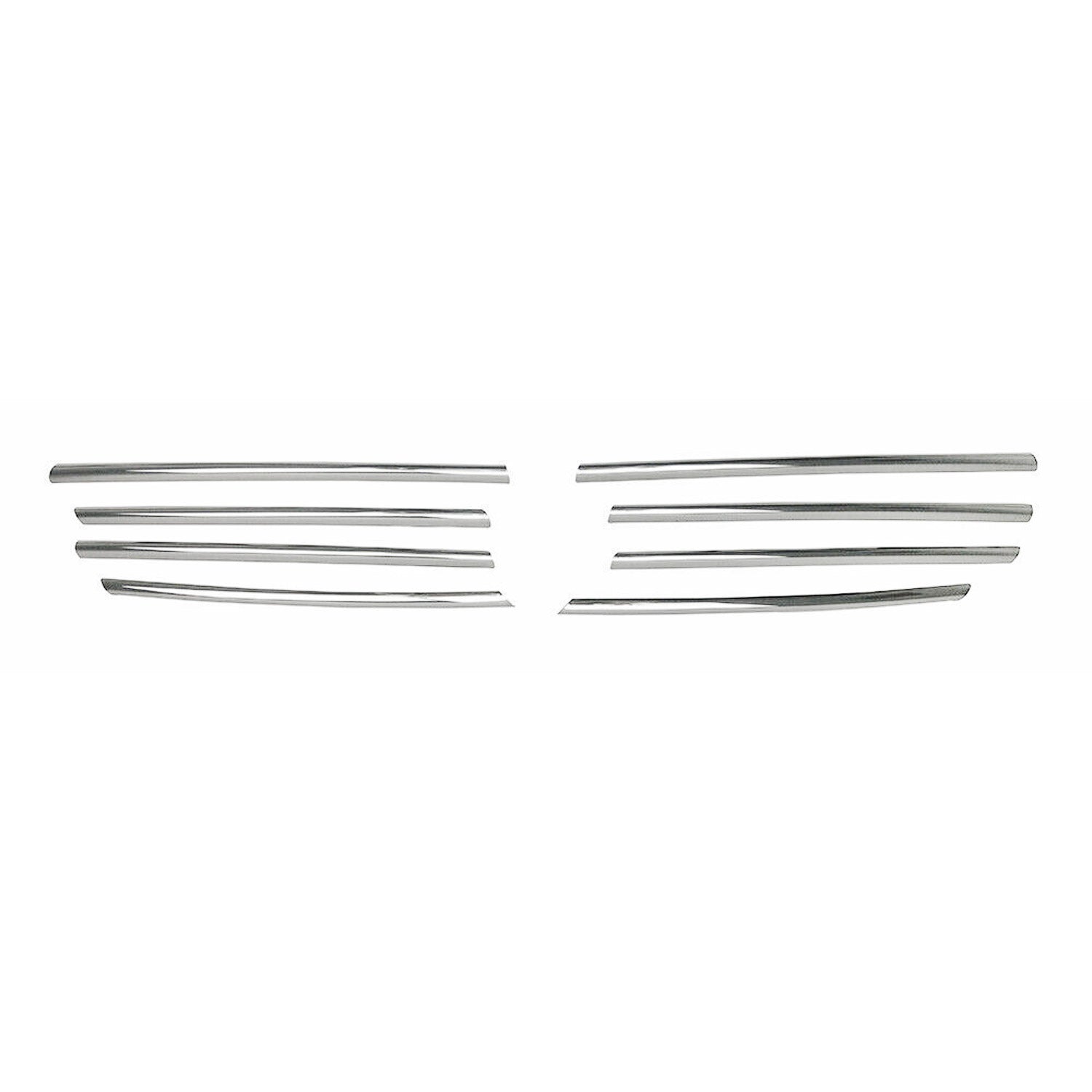 Kühlergrill Leiste Grillleisten für VW Transporter T5 2003-10 Edelstahl Chrom 8x