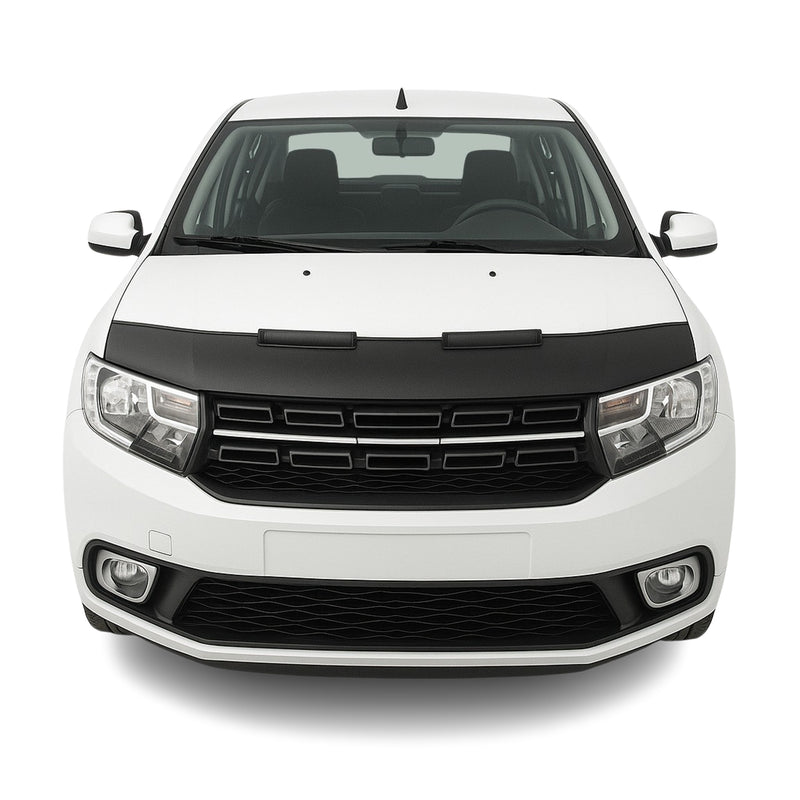 Haubenbra Steinschlagschutz Bonnet Bra für Dacia Logan 2012-2020 Schwarz Halb