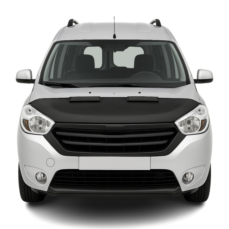 Haubenbra Steinschlagschutz Bonnet Bra für Dacia Dokker 2012-2021 Schwarz Halb