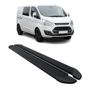 Schweller Trittbretter Schweller für Ford Transit Custom I 2012-2023 L2 Schwarz